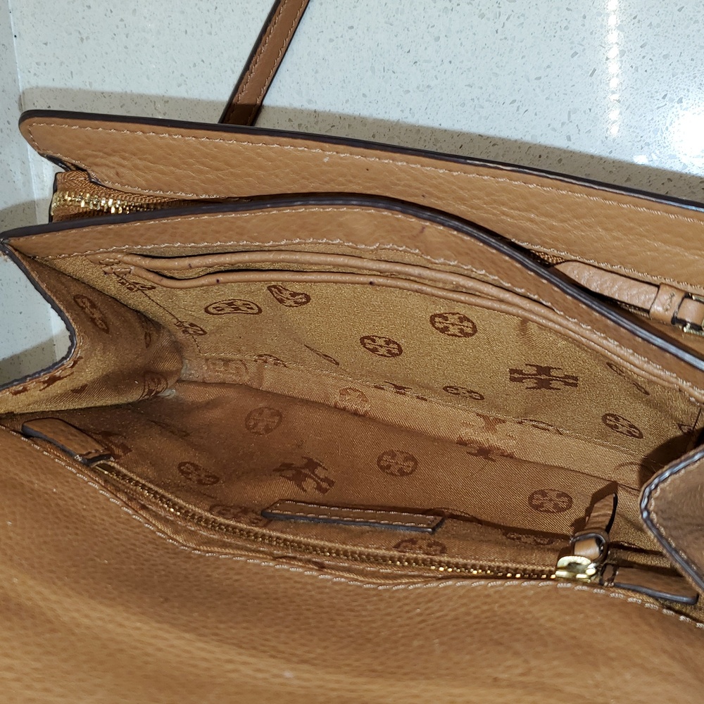 TORY BURCH Brown Leather Crossbody Bag - Picture 7 of 11